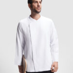 Chaqueta cocina manga larga blanca