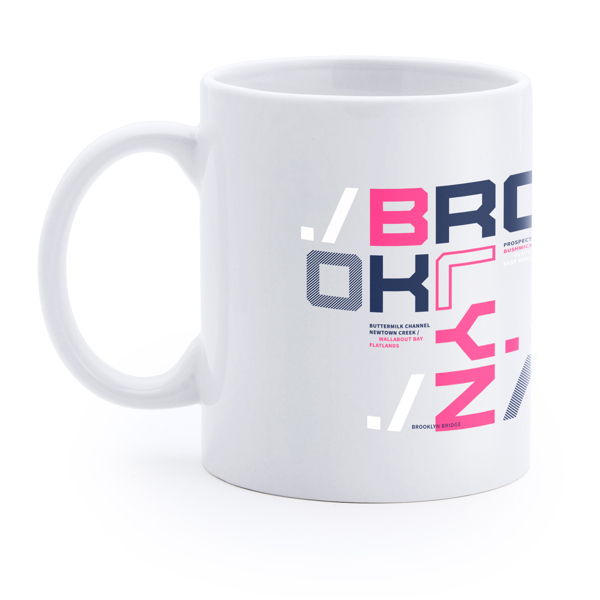 Taza blanca impresión personalizada