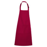 Delantal adulto personalizable rojo