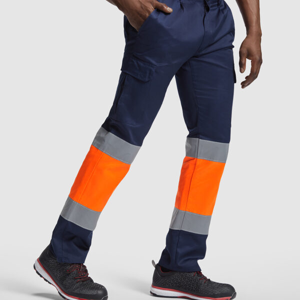 Pantalón bolsillos alta visibilidad trabajo