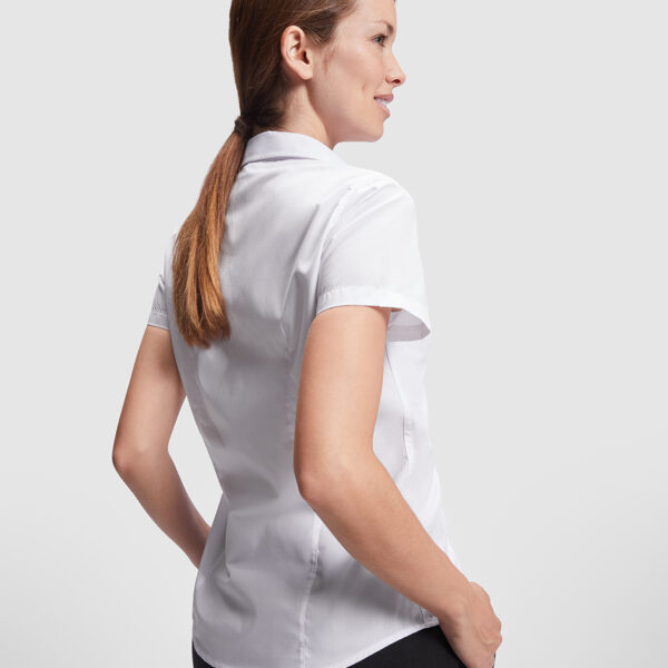 Camiseta manga corta blanca mujer